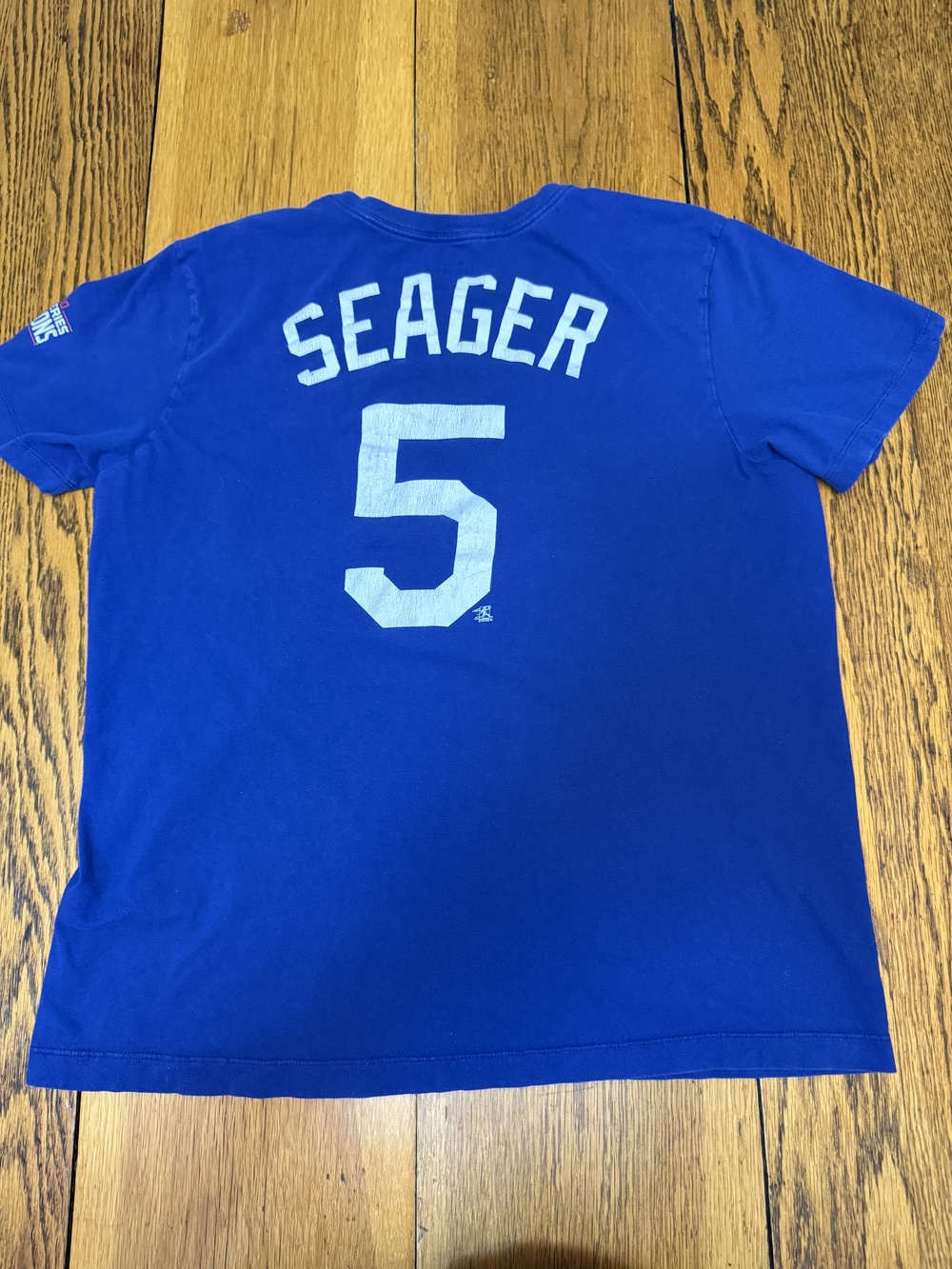 Los Angeles Dodgers Shirt Mens Large MLB Baseball Corey Seager World Series Nike